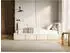 Selsey Cloudy Jugendbett 120x200cm, Kopfteil rechts, Bettkasten, Samt Creme