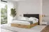 ALTDECOR ENZO8 Polsterbett mit Bettkasten & Lattenrost, Kunstleder Schwarz (800001321881)