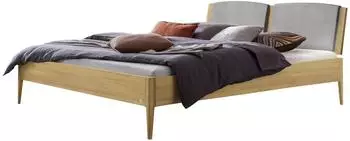 Hasena Lounge Pistoia Massivholzbett, gepolstertes Kopfteil, 160x210cm (Pistoia)