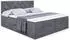 ALTDECOR Cator Boxspringbett mit H3-Matratze, Topper und Lattenrost, 180x200cm, Dunkelgrau Samt (800000814441)