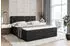 ALTDECOR Miltio Boxspringbett mit Matratze H3, Topper & Lattenrost, Schwarz Samt, 160x200cm