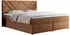 MKS Meble NEOMI Boxspringbett 180x200 mit Topper, Bettkasten, Orange Struktur (NEOMI)