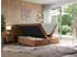 MKS Meble NEOMI Boxspringbett 180x200 mit Topper, Bettkasten, Orange Struktur (NEOMI)