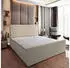 Masseno Brento Boxspringbett 180x200cm mit Bonell-Matratze und Topper, Creme (BRENTO 180X200 CM TILIA 03)