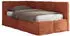 MKS Meble ARVO Jugendbett 90x200 Polsterbett mit Bettkasten, Orange Plüsch (ARVO)