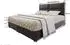 Masseno Lonis Boxspringbett 160x200cm mit Matratze, Topper & Bettkasten, Grau (SAWANA 05)