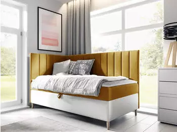 Mirjan24 Boxspringbett Maja Junior 3 80x200 Bonellfederkern H3 mit Bettkasten