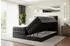 ALTDECOR Otta King Boxspringbett 120x200cm Kunstleder Schwarz H3/H4 mit Bettkasten