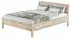 Erst-Holz Doppelbett Zirbe massiv metallfrei 160x200cm (60.95-16)
