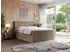 MKS Meble King Doren Boxspringbett 180x200cm, Kunstleder, Braun, H3, 2 Bettkästen