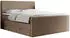 MKS Meble King Doren Boxspringbett 180x200cm, Kunstleder, Braun, H3, 2 Bettkästen
