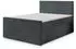 Masseno NOLEN Boxspringbett 180x200cm mit Bonell-Matratze und Topper, Grau (NOLEN 180X200 CM TILIA 85)