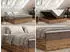 MKS Meble Wood Zero Boxspringbett ohne Kopfteil mit Bettkasten 7-Zonen Holzoptik (Wood Zero)