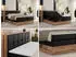 MKS Meble Albero 1 King Boxspringbett 200x200cm Kunstleder Schwarz H3 (ALBERO 1 KING)