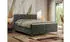 MKS Meble Grimaldi Boxspringbett 140x200cm Velvet Dunkelgrau H4 mit Bettkasten und Topper
