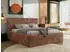 MKS Meble Tiliano Classic Polsterbett mit Bettkasten, Cord, Orange, 180x200cm