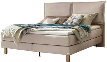 Hasena Bonita Boxspringbett 180x200cm, Eiche Bright, Sand (Bonita)