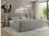 MKS Meble Emora Classic Duo Polsterbett mit Lattenrost, Hellgrau Velvet, 140x200cm