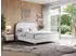 MKS Meble EIRA Boxspringbett 160x200cm Kunstleder Weiß mit Bettkästen (EIRA)