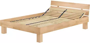 Erst-Holz Futonbett Doppelbett Massivholz Buche 160x220cm (V-60.86-16-220)