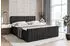 ALTDECOR EDITA-Z Boxspringbett mit Fußteil, Bettkasten, Schwarz Samt, 120x200cm