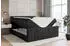 ALTDECOR EDITA-Z Boxspringbett mit Fußteil, Bettkasten, Schwarz Samt, 120x200cm