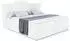 ALTDECOR Vila Boxspringbett mit Matratze H4, Topper & Lattenrost, Kunstleder Weiß, 140x200cm
