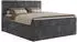 MKS Meble Tiliano Boxspringbett 180x200cm Cord Grau mit Bettkasten (TILIANO)
