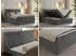 MKS Meble Tiliano Boxspringbett 180x200cm Cord Grau mit Bettkasten (TILIANO)