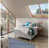 Hasena Carlota Boxspringbett 160x200cm Eiche bright, light grey