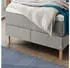 Hasena Carlota Boxspringbett 160x200cm Eiche bright, light grey