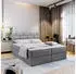 Masseno Arinos Boxspringbett 160x200cm mit Matratze, Topper & Bettkasten, Hellgrau (ARINOS)
