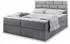Masseno Arinos Boxspringbett 160x200cm mit Matratze, Topper & Bettkasten, Hellgrau (ARINOS)
