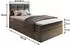 Masseno GLOS 80 Boxspringbett mit Bettkasten, Bonell-Matratze & Topper, 80x200cm, Braun (COSMIC 800)