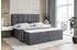 ALTDECOR BRUGO Boxspringbett mit Bettkasten, Dunkelgrau Samt, 180x200cm