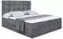 ALTDECOR BRUGO Boxspringbett mit Bettkasten, Dunkelgrau Samt, 180x200cm