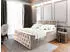 Masseno Fondi Boxspringbett mit Matratze, Topper & Bettkasten, 140x200cm, Beige (FONDI)
