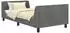 vidaXL Kinderbettgestell mit Kopfteil Dunkelgrau 90x190cm Samt (42010878)