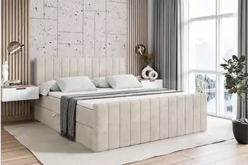 ALTDECOR EDITA-Z Boxspringbett mit Fu&szlig;teil, Bettkasten, 160x200cm