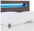Idimex Polsterbett LASHIO 120x200cm mit LED-Beleuchtung, Samt, Greige (LASHIO)
