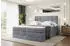 ALTDECOR Marce King Boxspringbett mit Matratze, Topper & Bettkasten, 200x200cm, Grau Samt