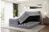 ALTDECOR Marce King Boxspringbett mit Matratze, Topper & Bettkasten, 200x200cm, Grau Samt