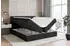 ALTDECOR Miltio Boxspringbett mit Matratze H4, Topper & Lattenrost, Schwarz Samt, 200x200cm