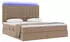 vidaXL Bett mit Stauraum und LED 180x200cm Kunstleder Cappuccino (3372316)