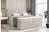 ALTDECOR BOXI8 King Boxspringbett 160x200cm Samt Creme H3/H4 Matratzen mit Bettkasten