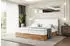 ALTDECOR Lolli8 Boxspringbett H4-Matratze + Topper, Kunstleder Weiß, 120x200cm