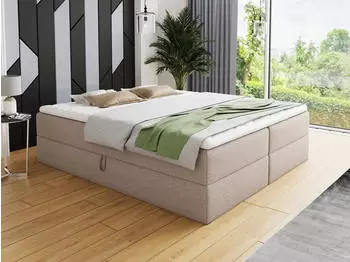 Sofnet Base Boxspringbett mit 2 Bettk&auml;sten, Bonell-Federkern & Topper (Inari 22)