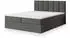 Masseno MERIL Boxspringbett 180x200cm mit Bonell-Matratze und Topper, Grau (MERIL 180X200 CM KRONOS 15)