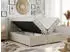 MKS Meble Ally Boxspringbett mit 2 Bettkästen, Topper, 200x200cm, Beige H4