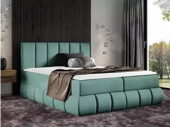 Mirjan24 Boxspringbett mit Topper und Bettkasten, 140x200cm (Venezia)